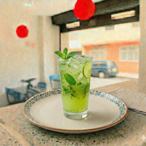 limonada de hierba buena